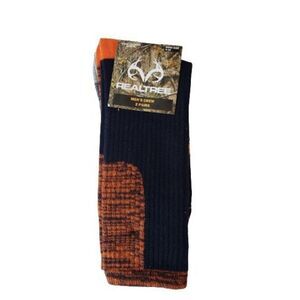 Realtree Men's Crew Socks 2 pair Ribbed Crew size 4-10
